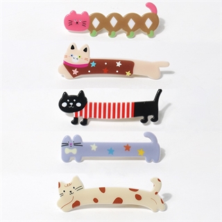 Hårspænder med søde katte 